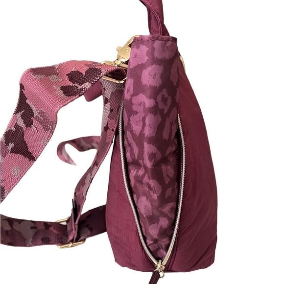 Stella & Dot Zip It Oxblood You Do You Detachable Strap Purse Crossbody - Picture 2 of 15